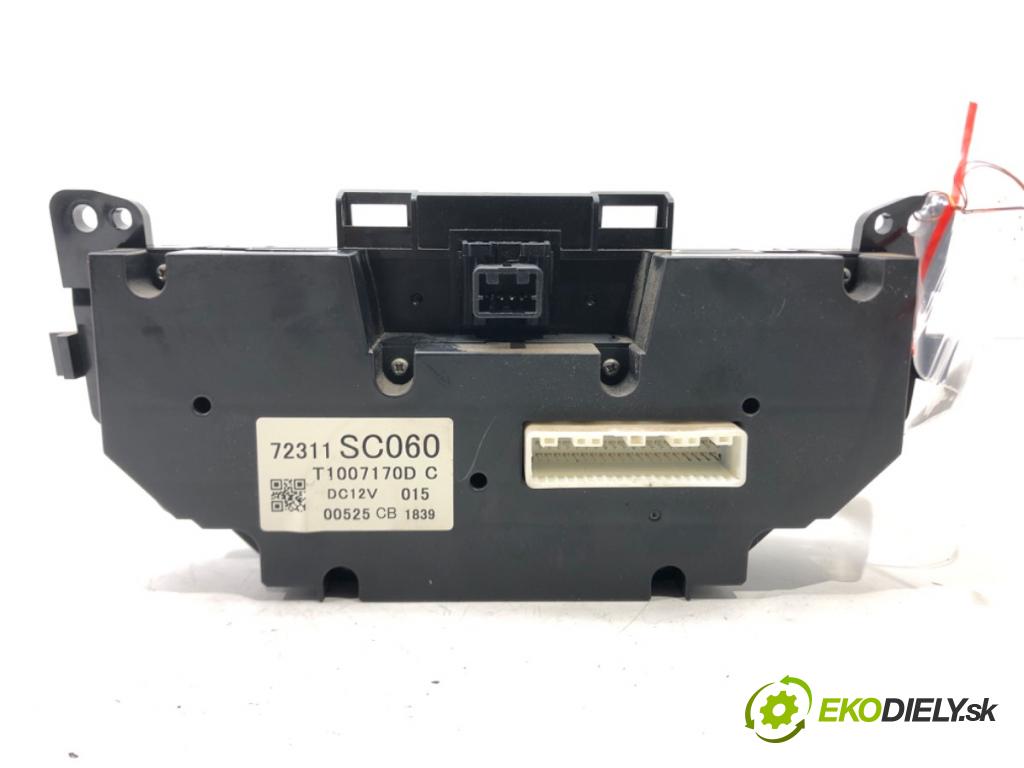SUBARU FORESTER (SH_) 2007 - 2022    2.0 D AWD (SHH) 108 kW [147 KM] olej napędowy 2008  Panel ovládania kúrenia 72311SC060 (Prepínače, spínače, tlačidlá a ovládače kúrenia)