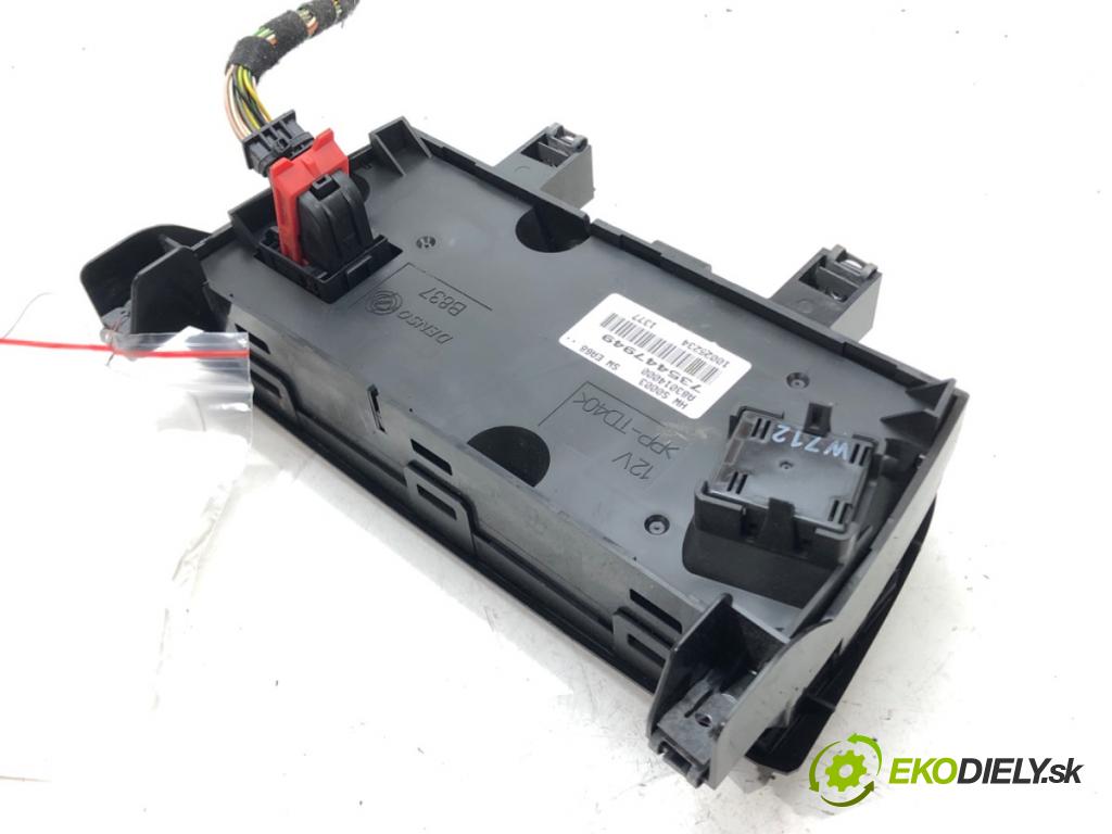 FIAT GRANDE PUNTO (199_) 2005 - 2022    1.4 16V (199BXG1B, 199AXG1B) 70 kW [95 KM] benzyna  Panel ovládania kúrenia 735447949 (Prepínače, spínače, tlačidlá a ovládače kúrenia)