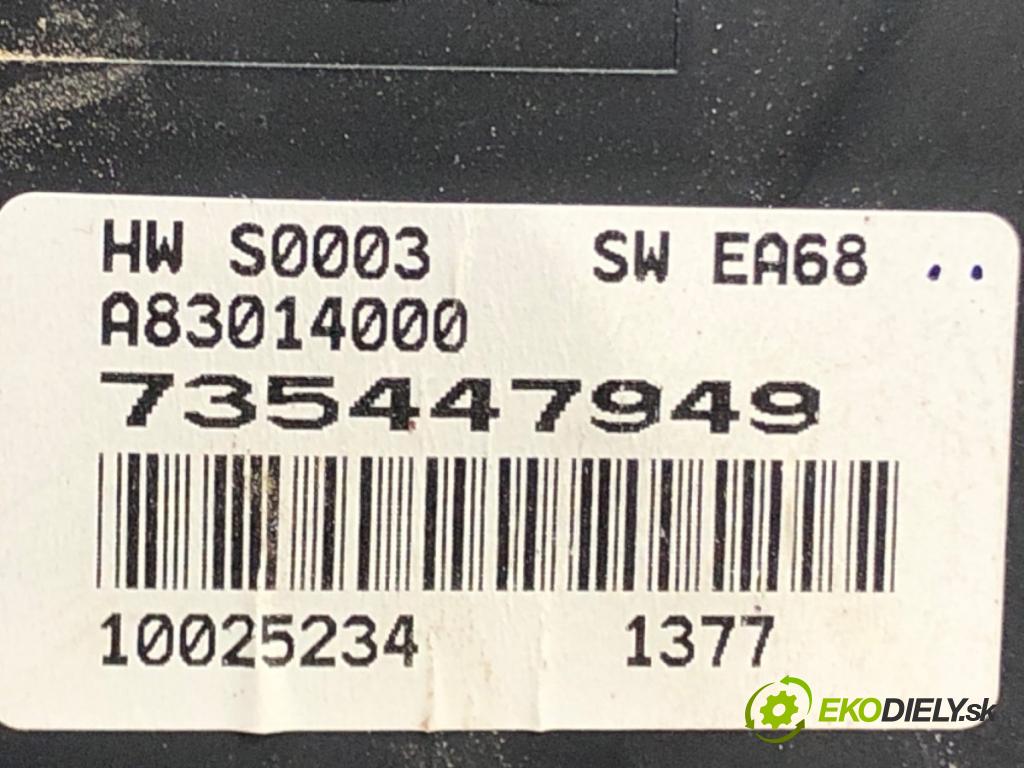 FIAT GRANDE PUNTO (199_) 2005 - 2022    1.4 16V (199BXG1B, 199AXG1B) 70 kW [95 KM] benzyna  Panel ovládania kúrenia 735447949 (Prepínače, spínače, tlačidlá a ovládače kúrenia)