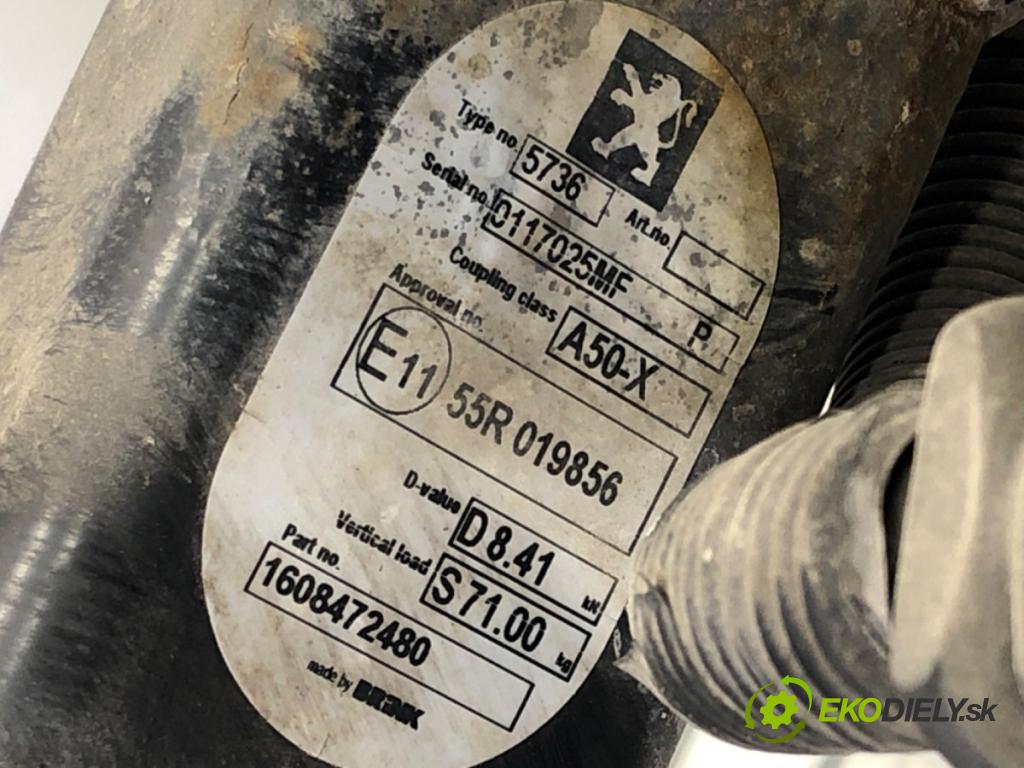 PEUGEOT 308 SW II (LC_, LJ_, LR_, LX_, L4_) 2014 - 2021    1.6 BlueHDi 120 88 kW [120 KM] olej napędowy 2014   Hák tažné zařízení 1608472480