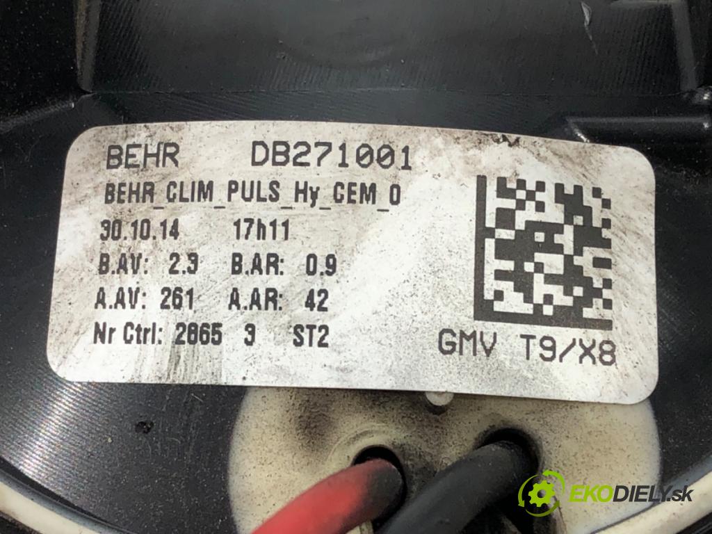 PEUGEOT 308 SW II (LC_, LJ_, LR_, LX_, L4_) 2014 - 2021    1.6 BlueHDi 120 88 kW [120 KM] olej napędowy 2014   ventilátor kúrenia DB271001