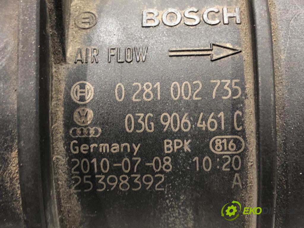 SEAT EXEO (3R2) 2008 - 2013    2.0 TDI 105 kW [143 KM] olej napędowy 2008 - 2013  Váha vzduchu 03G906461C (Váhy vzduchu)