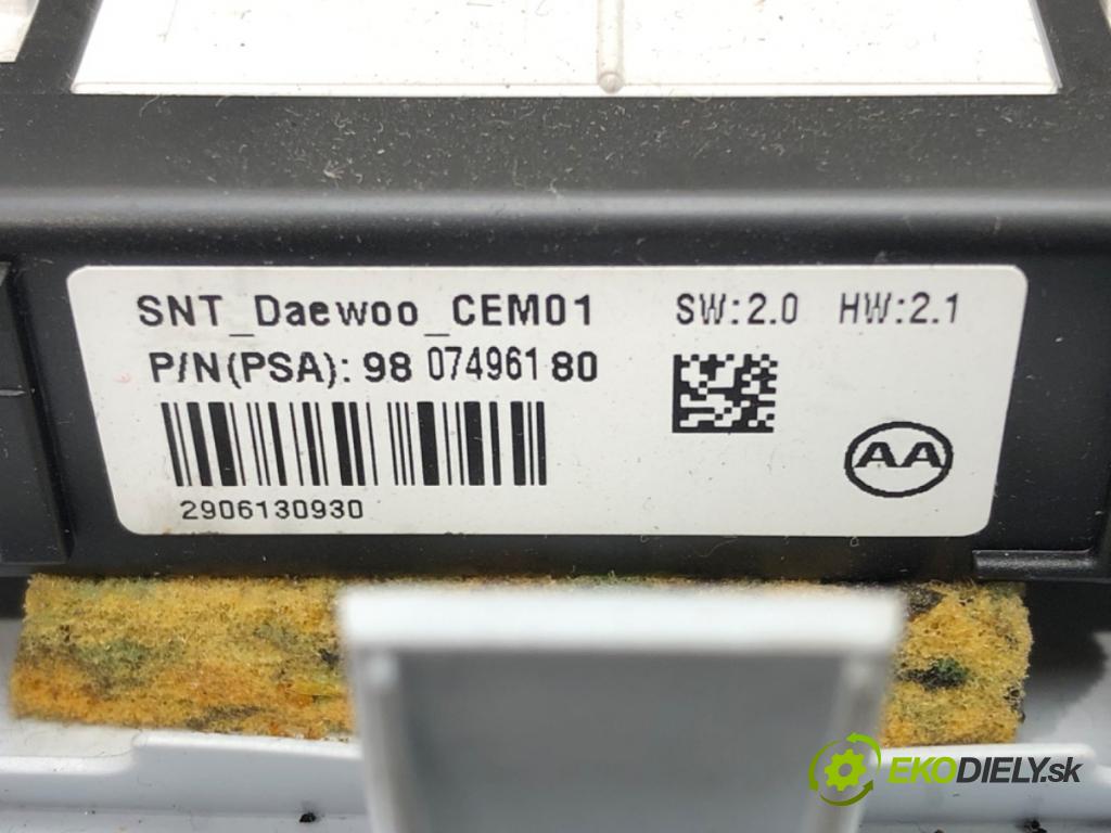 PEUGEOT 308 II (LB_, LP_, LW_, LH_, L3_) 2013 - 2021    1.6 HDi / BlueHDi 115 85 kW [115 KM] olej napędowy  Svetlo stropné 9807496180