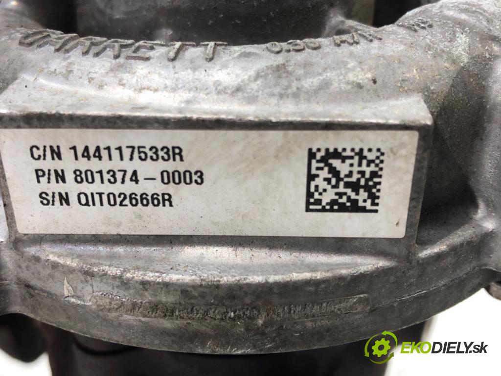 RENAULT CLIO IV (BH_) 2012 - 2022    1.5 dCi 90 66 kW [90 KM] olej napędowy 2012 - 2022  Turbodúchadlo,turbo 8201164371 (Turbodúchadlá (kompletné))