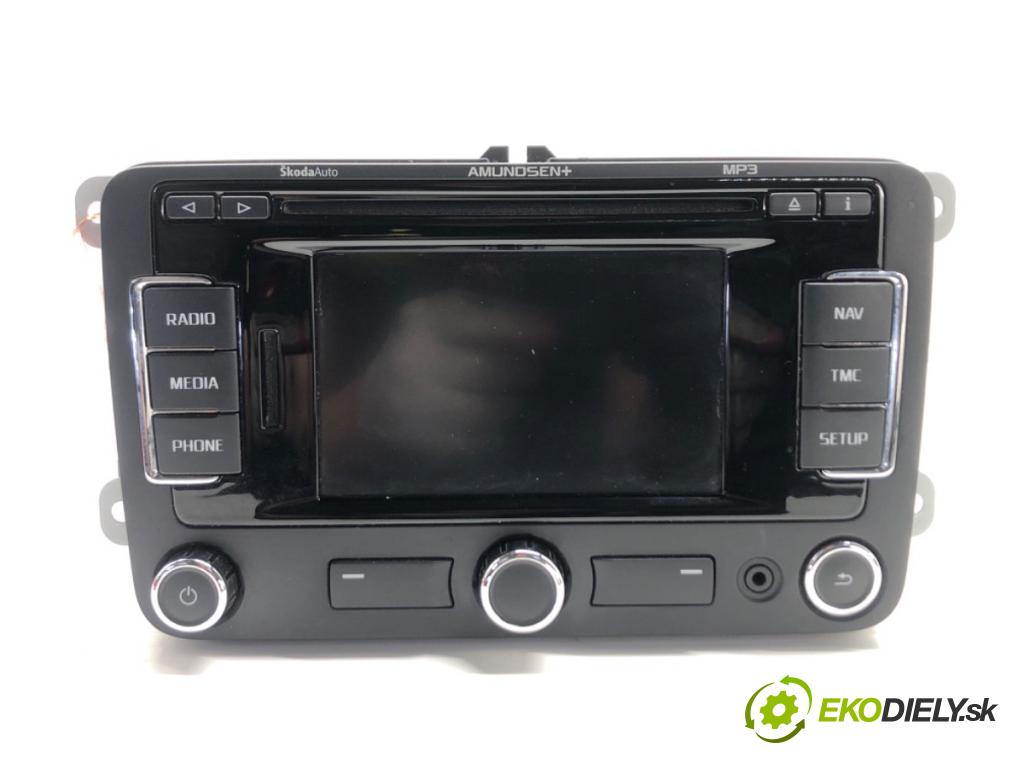 SKODA SUPERB II Kombi (3T5) 2009 - 2015    2.0 TDI 103 kW [140 KM] olej napędowy 2009 - 2010  RADIO Navigácia 3T0035192E (Audio zariadenia)