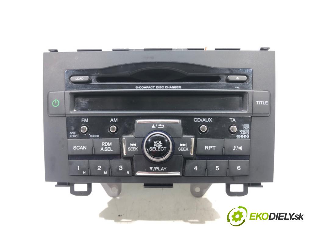 HONDA CR-V III (RE_) 2006 - 2022    2.0 i-VTEC (RE5, RE1) 110 kW [150 KM] benzyna 2007  RADIO 39100-SWA-G212-M1 (Audio zariadenia)