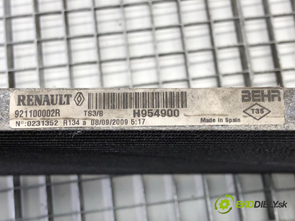 RENAULT LAGUNA III Grandtour (KT0/1) 2007 - 2015    2.0 16V (KT0F, KT0W) 103 kW [140 KM] benzyna 2007   Chladič klimatizácie 921100002R (Chladiče klimatizácie)