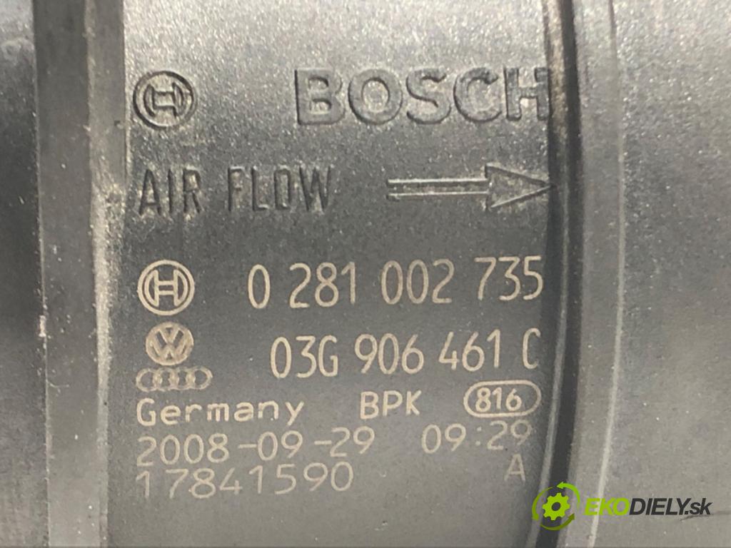 AUDI A4 B8 Avant (8K5) 2007 - 2015    2.0 TDI 105 kW [143 KM] olej napędowy 2008 - 2015  Váha vzduchu 03G906461C (Váhy vzduchu)