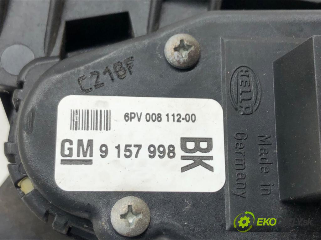 OPEL ASTRA H Kombi (A04) 2004 - 2014    1.7 CDTI (L35) 74 kW [101 KM] olej napędowy 2004 -  Potenciometer plynového pedálu 9157998BK (Pedále)