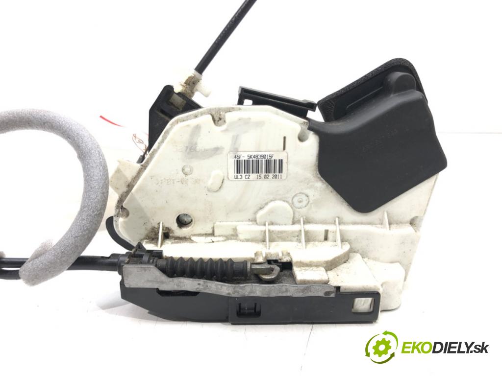 VW POLO V (6R1, 6C1) 2009 - 2022    1.4 (6R1) 63 kW [85 KM] benzyna 2009 - 2014  zámok dveře levý zadní část 5K4839015F
