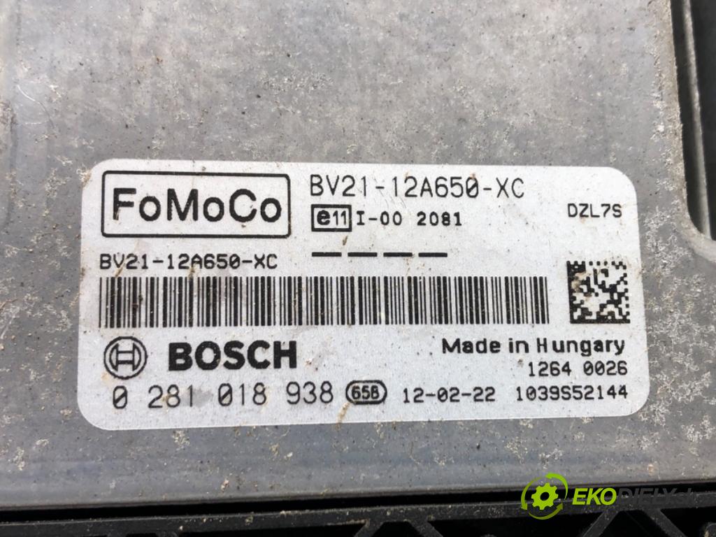 FORD FIESTA VI (CB1, CCN) 2008 - 2022    1.6 TDCi 70 kW [95 KM] olej napędowy 2010 - 2015  riadiaca jednotka Motor BV21-12A650-XC (Riadiace jednotky)