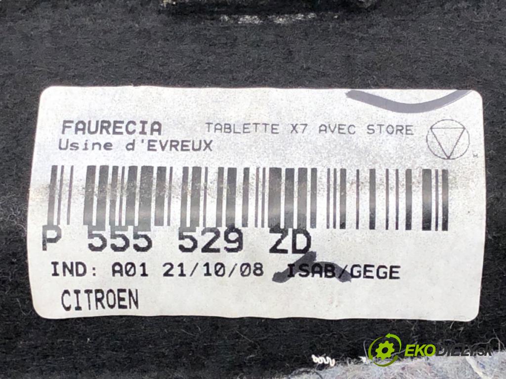 CITROEN C5 III (RD_) 2008 - 2022    2.0 16V 103 kW [140 KM] benzyna 2008 - 2022  Pláto zadná Roleta 555529ZD (Rolety kufra)