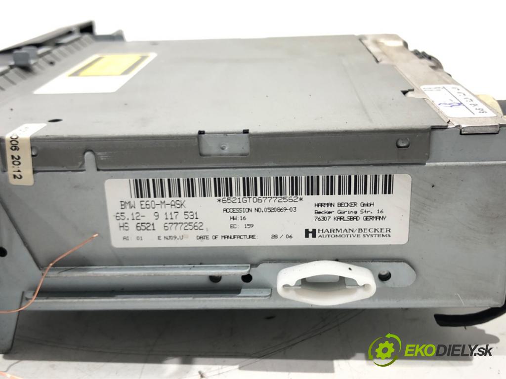 BMW 5 (E60) 2001 - 2010    520 d 120 kW [163 KM] olej napędowy 2005 - 2009  RADIO Navigácia 9117531 (Audio zariadenia)