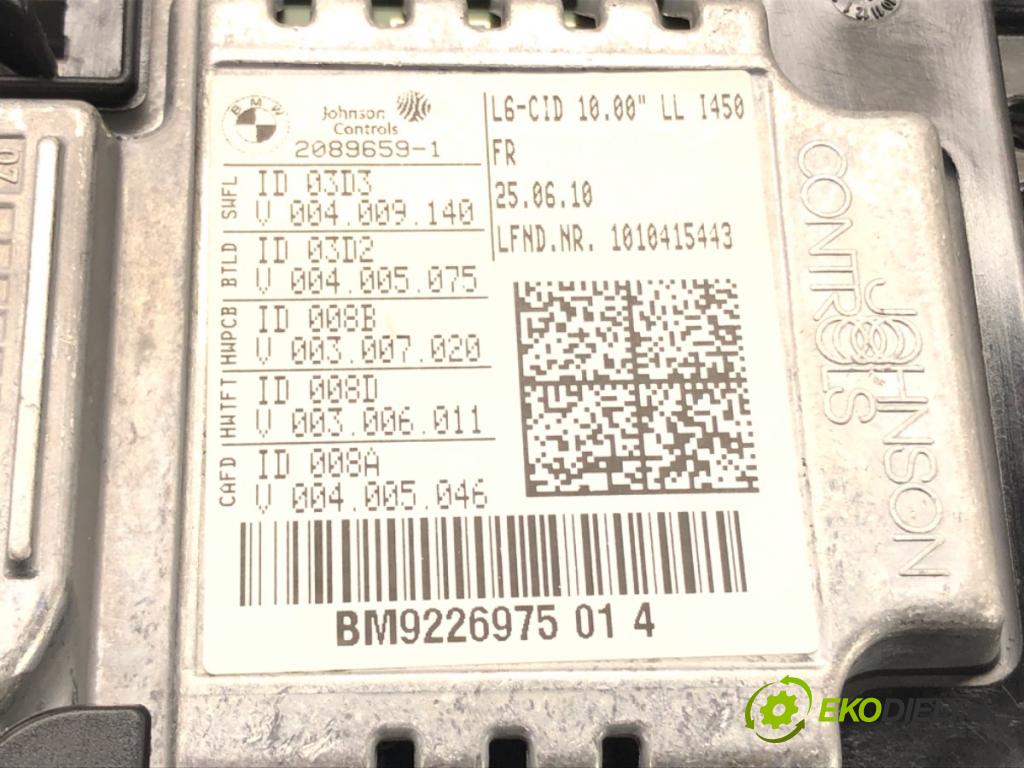 BMW 7 (F01, F02, F03, F04) 2008 - 2015    750 i, Li xDrive 300 kW [408 KM] benzyna 2009 - 20  Dislpej 9226975 (Prístrojové dosky, displeje)