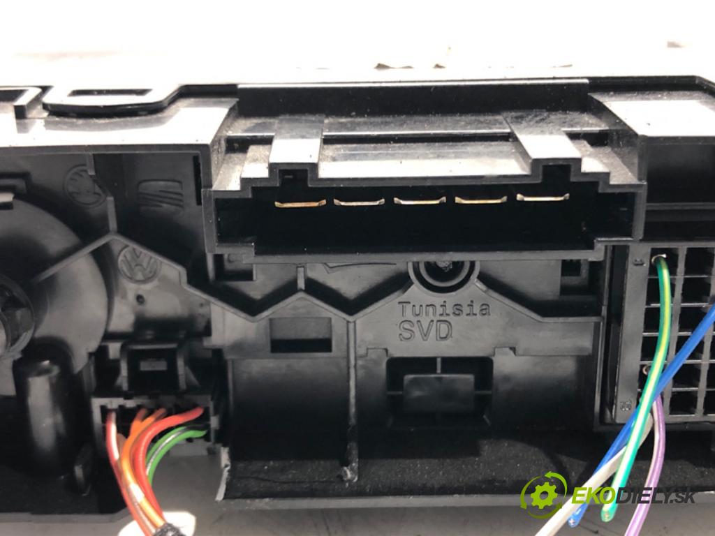 SKODA FABIA III Kombi (NJ5) 2014 - 2022    1.0 TSI 70 kW [95 KM] benzyna 2014 - 2022  Panel ovládania kúrenia 6Y0820045C (Prepínače, spínače, tlačidlá a ovládače kúrenia)