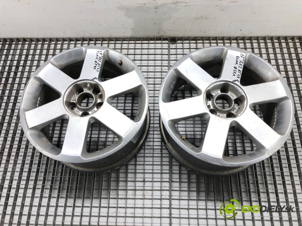 AUDI ---    ---  disky hliníkové 17 7,5J 5X112 57,1 ET45 2SZT 8E0601025J