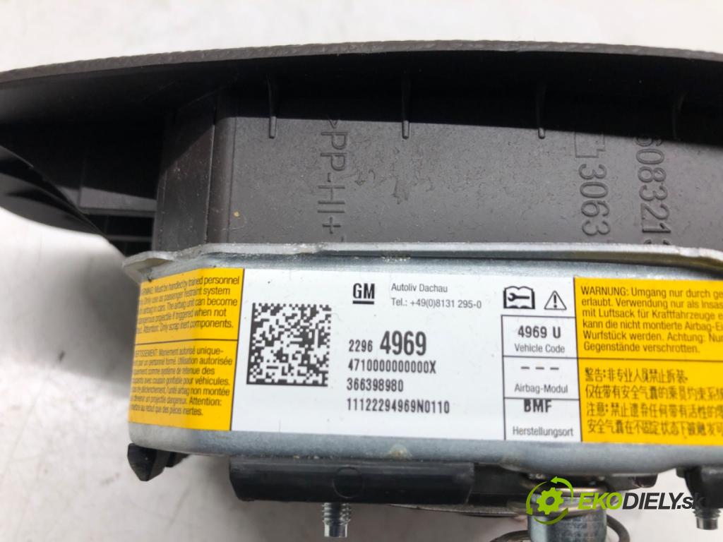 OPEL INSIGNIA A (G09) 2008 - 2017    2.0 CDTI (68) 96 kW [131 KM] olej napędowy 2008 -   AirBag volantu 22964969 (Airbagy)