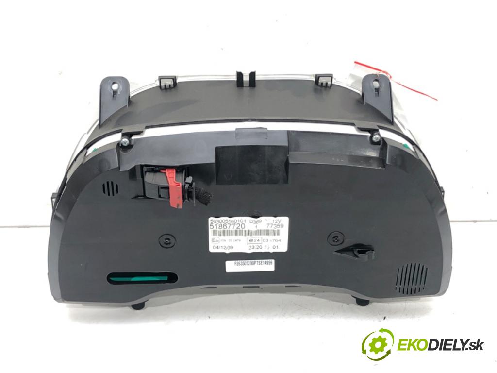 FIAT DOBLO Autobus (263_) 2009 - 2022    1.4 (263AXA1A) 70 kW [95 KM] benzyna 2010 - 2022  Prístrojovka 51867720 (Prístrojové dosky, displeje)