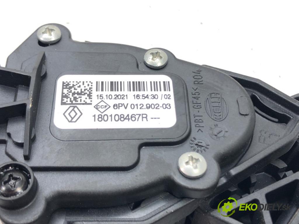 RENAULT CLIO V (B7_) 2019 - 2022    TCe 90 (B7MT) 67 kW [91 KM] benzyna 2020 - 2022  Potenciometer plynového pedálu 180108467R (Pedále)