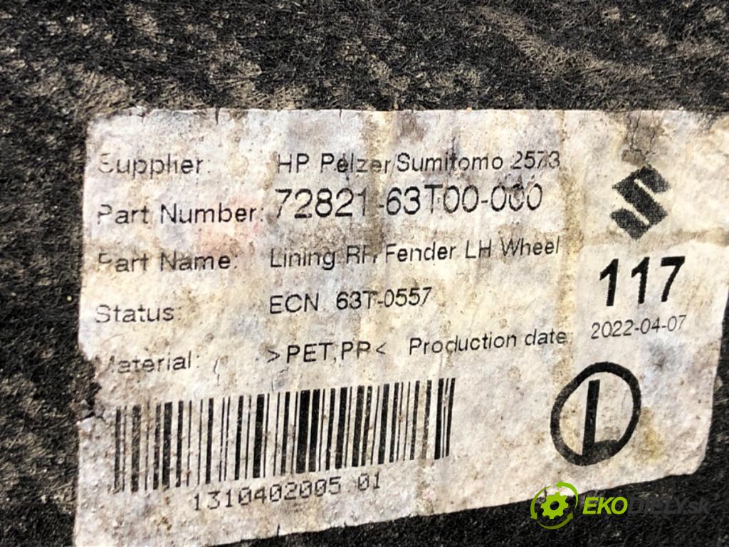 SUZUKI SX4 S-CROSS (JY) 2013 - 2022    1.4 Hybrid (Mild Hybrid) (AKK 414) 95 kW [129 KM]   podblatník zad ľave 72821-63T00