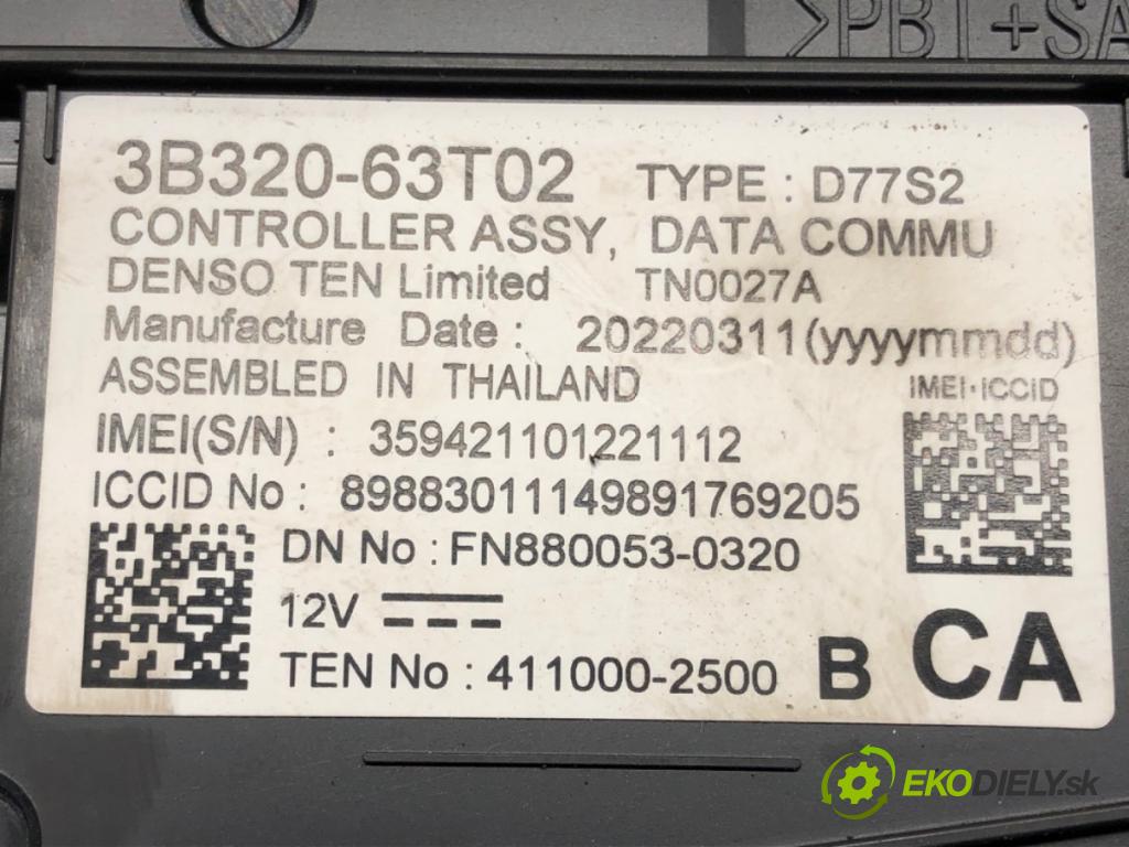 SUZUKI SX4 S-CROSS (JY) 2013 - 2022    1.4 Hybrid (Mild Hybrid) (AKK 414) 95 kW [129 KM]   Modul Riadiaca jednotka 3B320-63T02 (Ostatné)