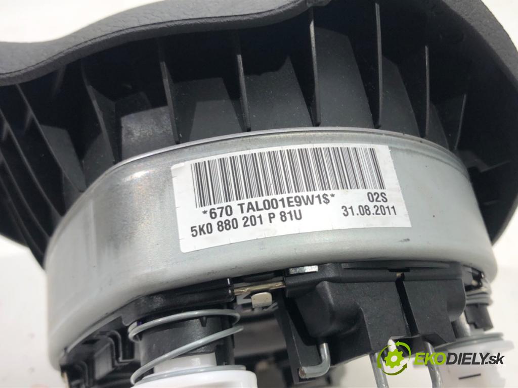 VW GOLF VI (5K1) 2008 - 2014    1.4 TSI 90 kW [122 KM] benzyna 2008 - 2012  AirBag volantu 5K0880201P (Airbagy)