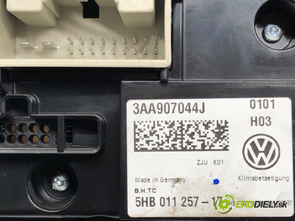 VW CC B7 (358) 2011 - 2016    2.0 TFSI 147 kW [200 KM] benzyna 2011 - 2016  Panel ovládania kúrenia 3AA907044J (Prepínače, spínače, tlačidlá a ovládače kúrenia)