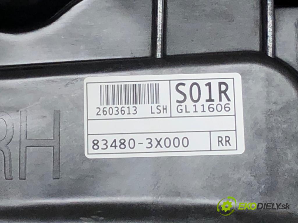 HYUNDAI ELANTRA V sedan (MD, UD) 2010 - 2022    1.6 97 kW [132 KM] benzyna 2011 - 2015  mechanismus okna pravý zadní část