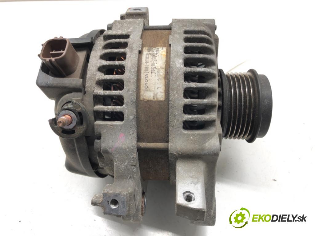 TOYOTA YARIS (_P9_) 2005 - 2014    1.33 VVT-i (NSP90_) 74 kW [100 KM] benzyna 2008 -   Alternátor 27060-0Y020 (Alternátory)