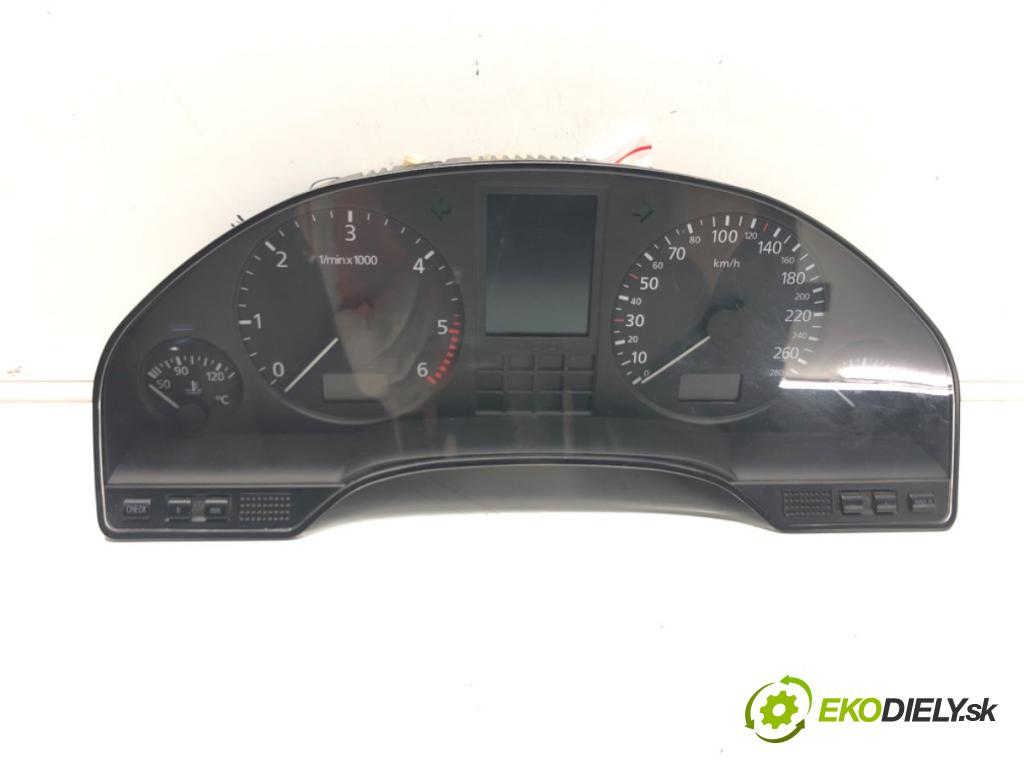 AUDI A8 D2 (4D2, 4D8) 1994 - 2005    2.5 TDI 110 kW [150 KM] olej napędowy 1997 - 2000  Prístrojovka 4D0919033AE (Prístrojové dosky, displeje)