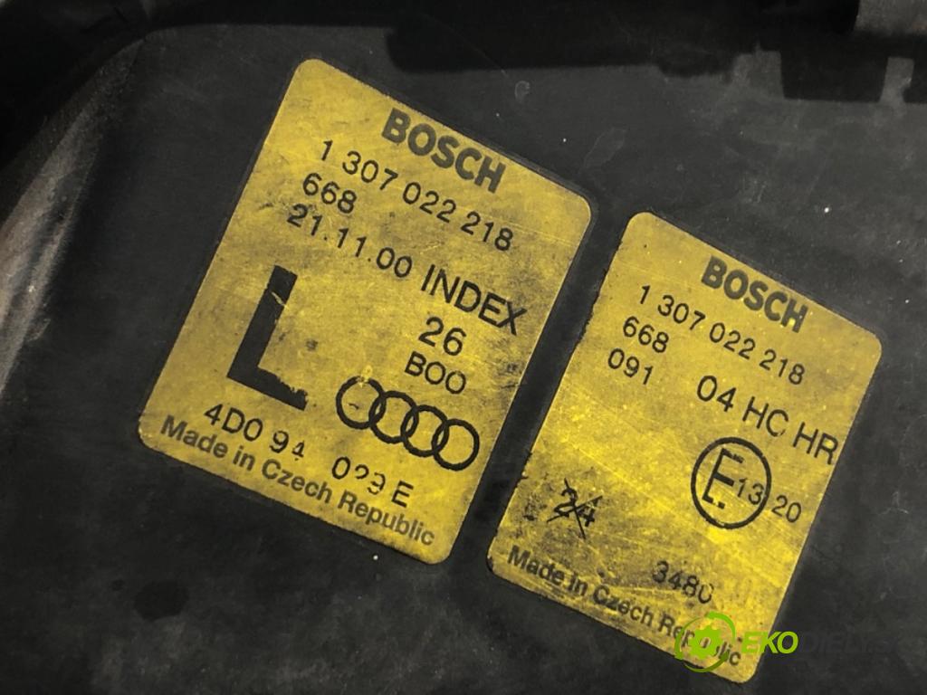 AUDI A8 D2 (4D2, 4D8) 1994 - 2005    2.5 TDI 110 kW [150 KM] olej napędowy 1997 - 2000  Svetlomet ľavy predný 1307022218