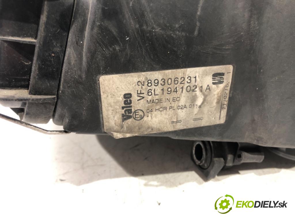 SEAT IBIZA III (6L1) 2002 - 2009    1.9 SDI 47 kW [64 KM] olej napędowy 2002 - 2005  Svetlomet ľavy predný 6L1941021A