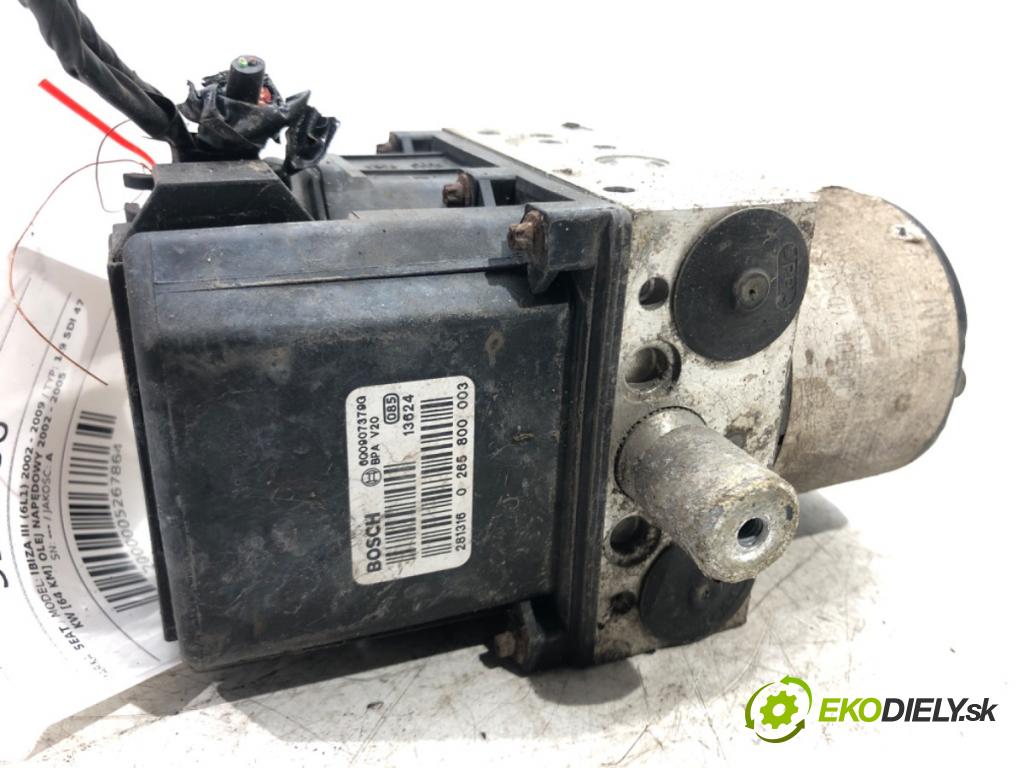 SEAT IBIZA III (6L1) 2002 - 2009    1.9 SDI 47 kW [64 KM] olej napędowy 2002 - 2005  Pumpa ABS 0265800003 (Pumpy ABS)