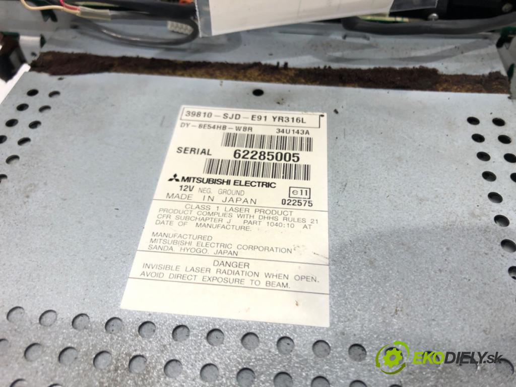 HONDA FR-V (BE) 2004 - 2022    2.0 (BE3) 110 kW [150 KM] benzyna 2005 - 2022  RADIO Navigácia 39810-SJD-E91 (Audio zariadenia)