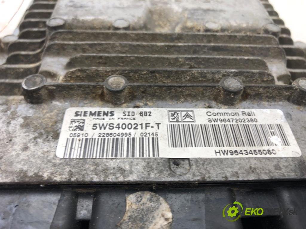 CITROEN C3 I (FC_, FN_) 2002 - 2022    1.4 HDi 50 kW [68 KM] olej napędowy 2002 - 2022  riadiaca jednotka Motor 9647202380 (Riadiace jednotky)