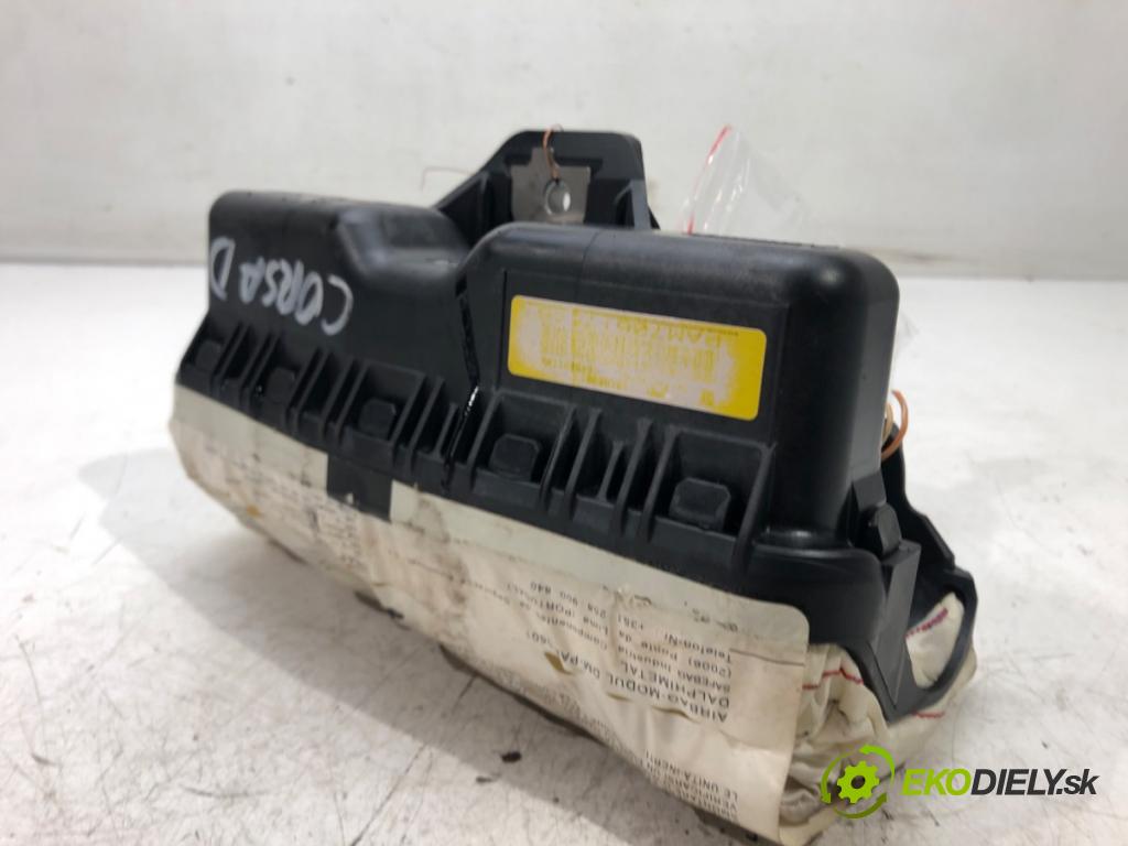 OPEL CORSA D (S07) 2006 - 2014    1.3 CDTI (L08, L68) 70 kW [95 KM] olej napędowy 20  AirBag spolujazdca  (Airbagy)