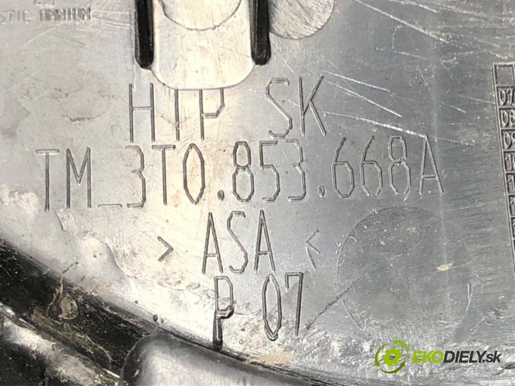 SKODA SUPERB II (3T4) 2008 - 2015    2.0 TDI 125 kW [170 KM] olej napędowy 2008 - 2015  mřížka maska 3T0853668A (Mřížky (masky) chladičů)