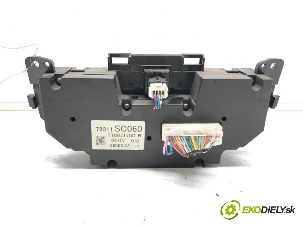 SUBARU FORESTER (SH_) 2007 - 2022    2.0 D AWD (SHH) 108 kW [147 KM] olej napędowy 2008  Panel ovládania kúrenia 72311SC060 (Prepínače, spínače, tlačidlá a ovládače kúrenia)