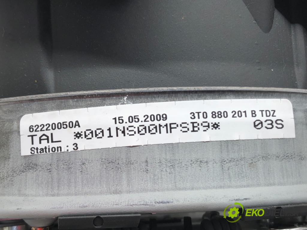 SKODA SUPERB II (3T4) 2008 - 2015    2.0 TDI 125 kW [170 KM] olej napędowy 2008 - 2015  AirBag volantu 3T0880201B (Airbagy)