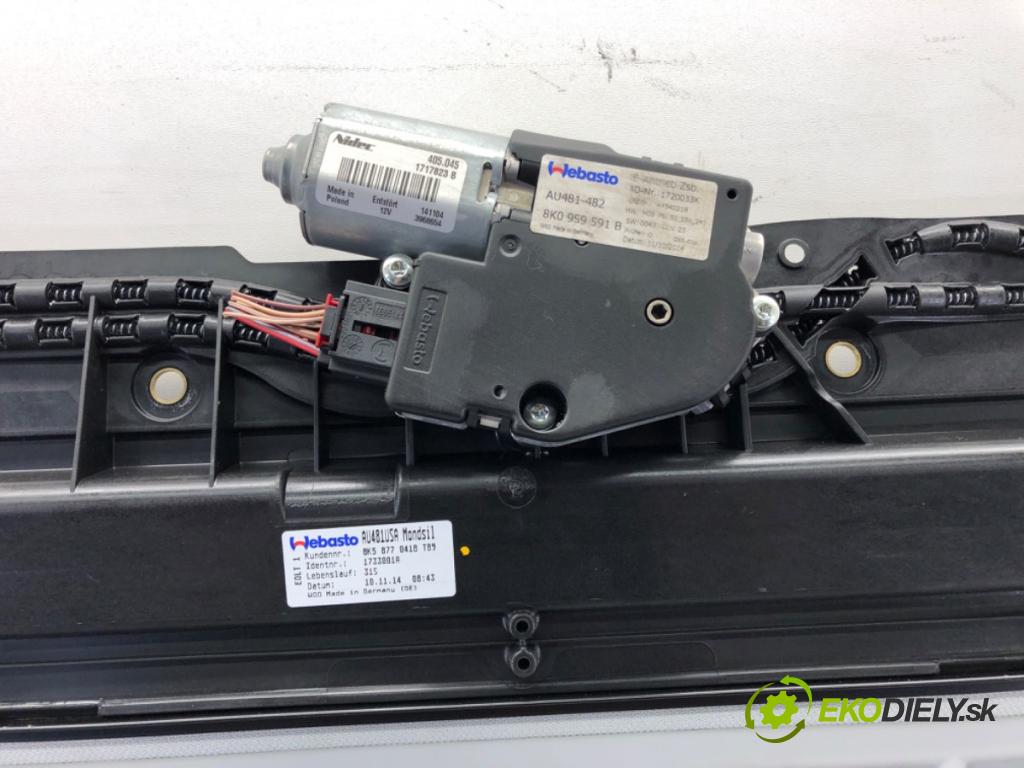 AUDI A4 B8 (8K2) 2007 - 2015    2.0 TFSI quattro 165 kW [224 KM] benzyna 2013 - 20  střešní okno 8K5877255 8K0959591B (Okna karoserie)