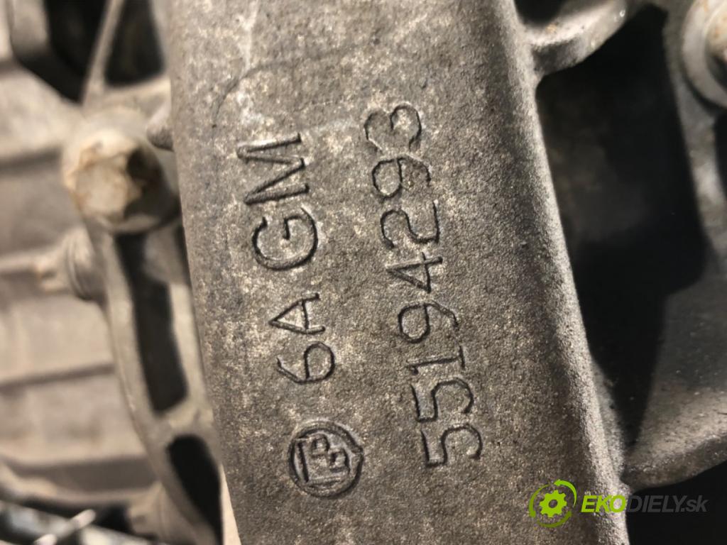 OPEL ASTRA J (P10) 2009 - 2015    1.6 Turbo (68) 132 kW [180 KM] benzyna 2009 - 2015  Prevodovka  (Prevodovky)