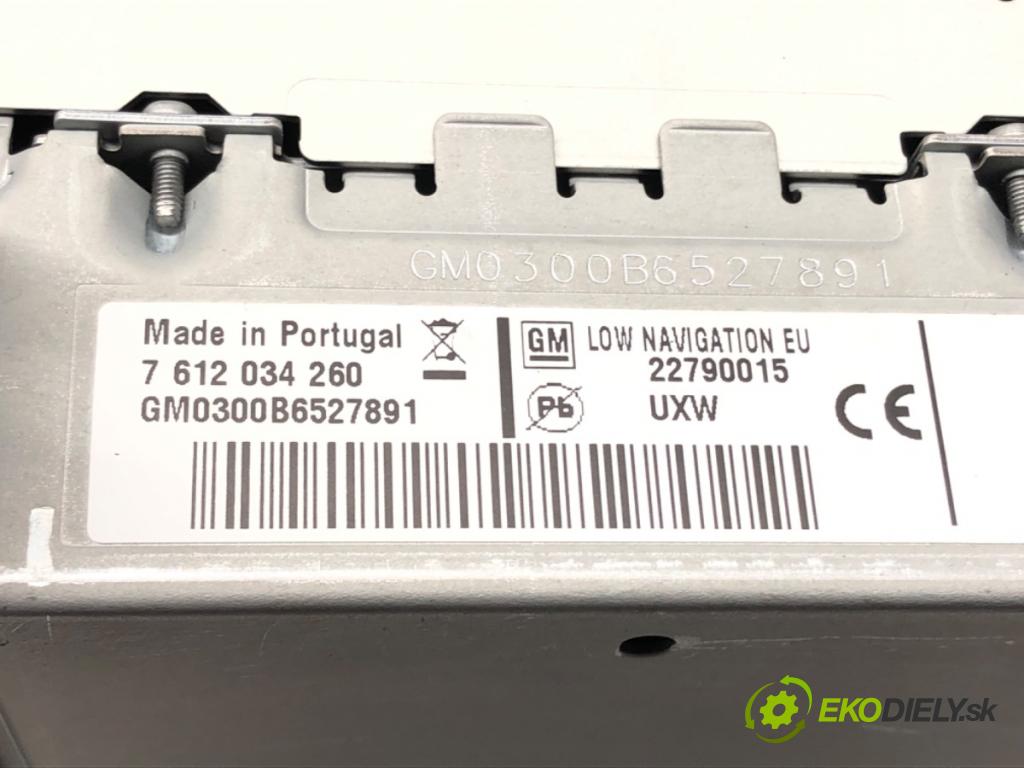 OPEL ASTRA J (P10) 2009 - 2015    1.6 Turbo (68) 132 kW [180 KM] benzyna 2009 - 2015  RADIO 22790015 (Audio zariadenia)