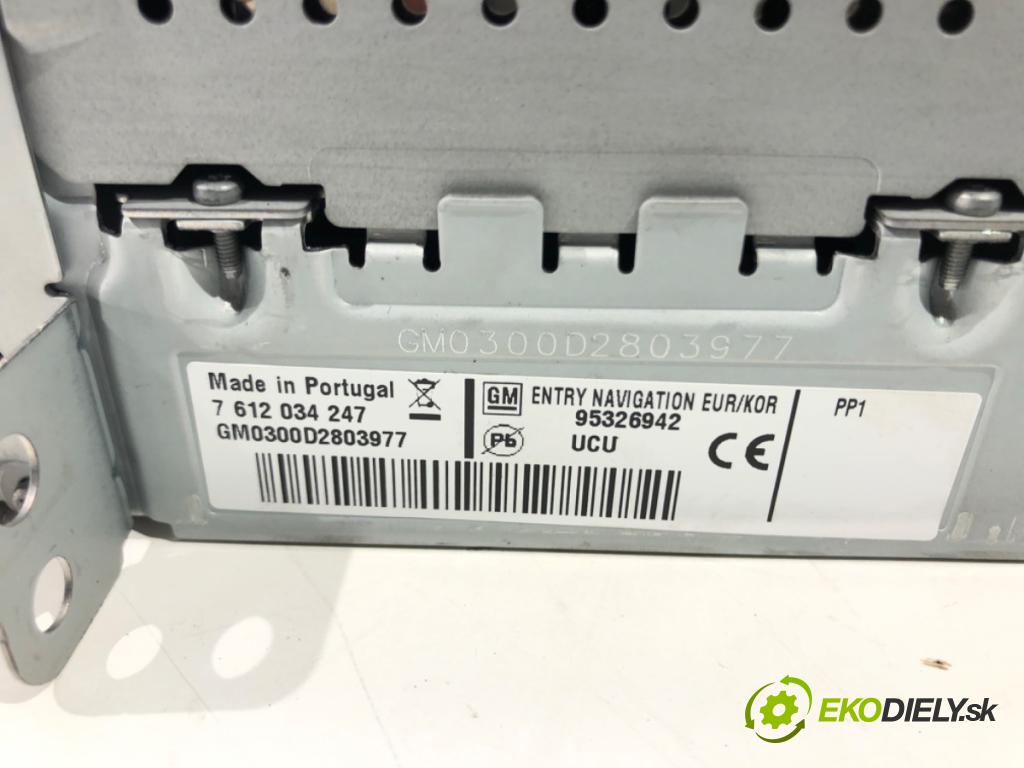 OPEL INSIGNIA A Sports Tourer (G09) 2008 - 2017    2.0 CDTI (35) 118 kW [160 KM] olej napędowy 2008 -  RADIO Navigácia 95326942 (Audio zariadenia)