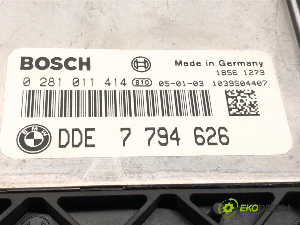 BMW X5 (E53) 2000 - 2006    3.0 d 155 kW [211 KM] olej napędowy 2003 - 2006  riadiaca jednotka Motor 7794626 (Riadiace jednotky)