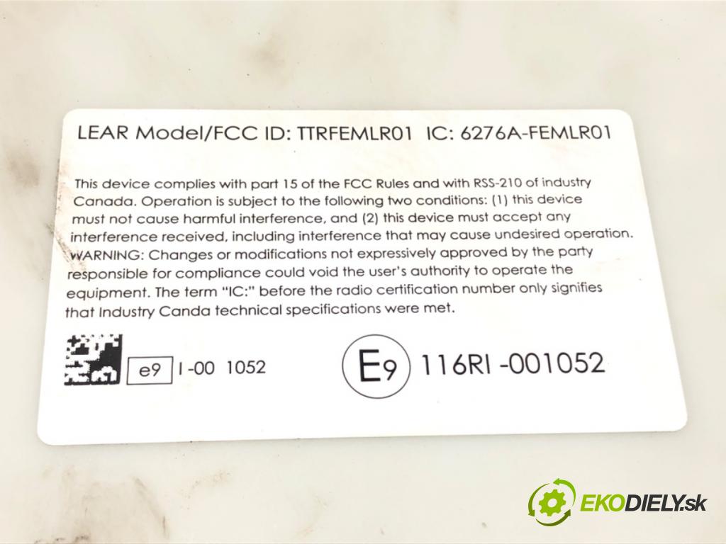 BMW 3 Touring (F31) 2012 - 2019    318 d 105 kW [143 KM] olej napędowy 2012 - 2015  Modul komfortu 9315686 (Moduly komfortu)