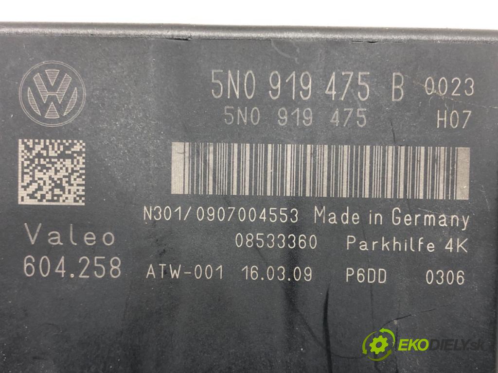 VW TIGUAN (5N_) 2007 - 2018    2.0 TFSI 4motion 125 kW [170 KM] benzyna 2007 - 20  Modul PDC 5N0919475B (Ostatné)