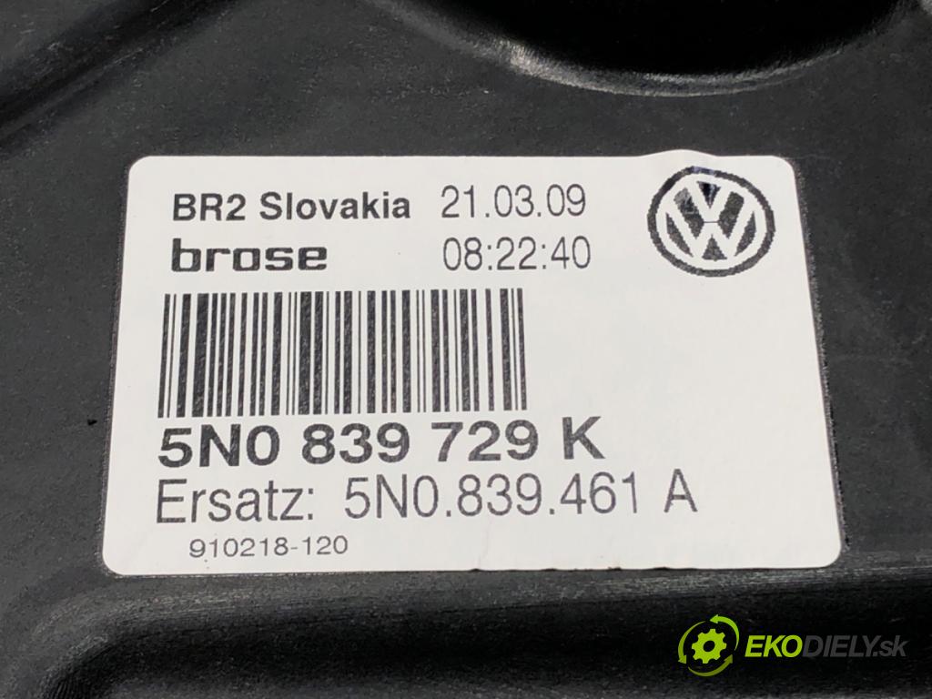 VW TIGUAN (5N_) 2007 - 2018    2.0 TFSI 4motion 125 kW [170 KM] benzyna 2007 - 20  mechanismus okna levý zadní část 5N0839729K