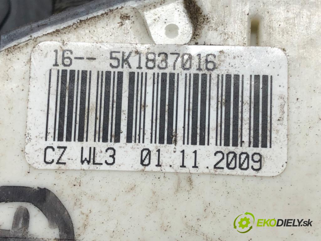 VW POLO V (6R1, 6C1) 2009 - 2022    1.4 (6R1) 63 kW [85 KM] benzyna 2009 - 2014  zámok dveře pravý přední část 5K1837016