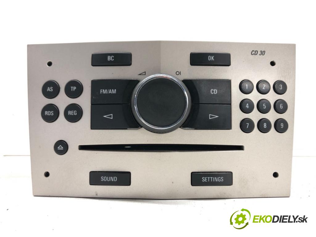 OPEL ASTRA H (A04) 2004 - 2014    1.6 (L48) 85 kW [116 KM] benzyna 2006 - 2014  RADIO 13251050 (Audio zariadenia)