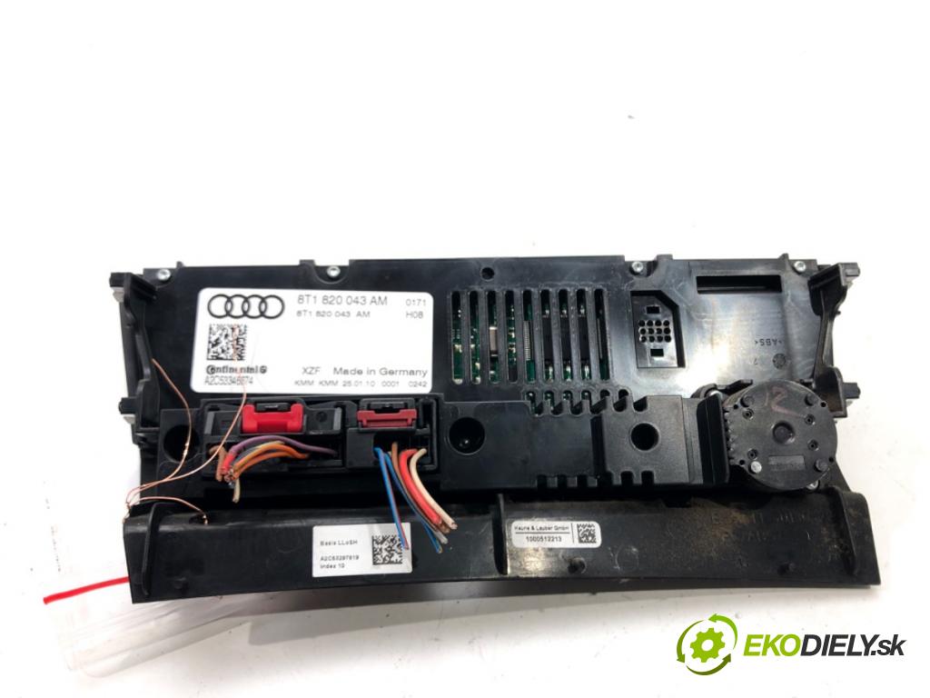 AUDI A4 B8 Avant (8K5) 2007 - 2015    2.0 TDI 105 kW [143 KM] olej napędowy 2008 - 2015  Panel ovládania kúrenia 8T1820043AM (Prepínače, spínače, tlačidlá a ovládače kúrenia)